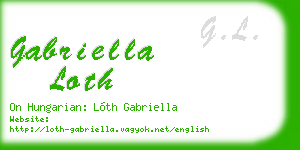 gabriella loth business card
